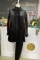 Hukka Design Güpürlü Siyah Ceket