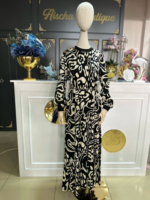 Almarwah-Zebra-Desenli-Elbise-0-500x667 Yeni Gelenler 