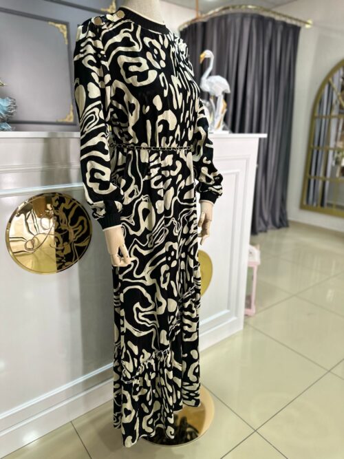 Almarwah-Zebra-Desenli-Elbise-1-500x667 Yeni Gelenler 