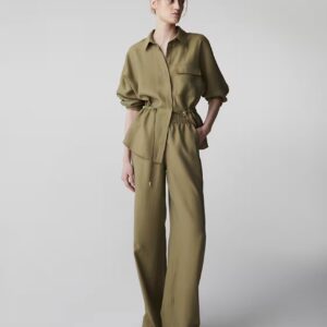 İPEKYOL ELASTİK BEL WİDE LEG FİT PANTOLON