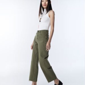 TWİST SLOGANLI BAGGY JEAN PANTOLON