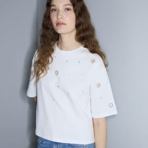 İPEKYOL KARMA AKSESUARLI CUTOUT TİŞÖRT